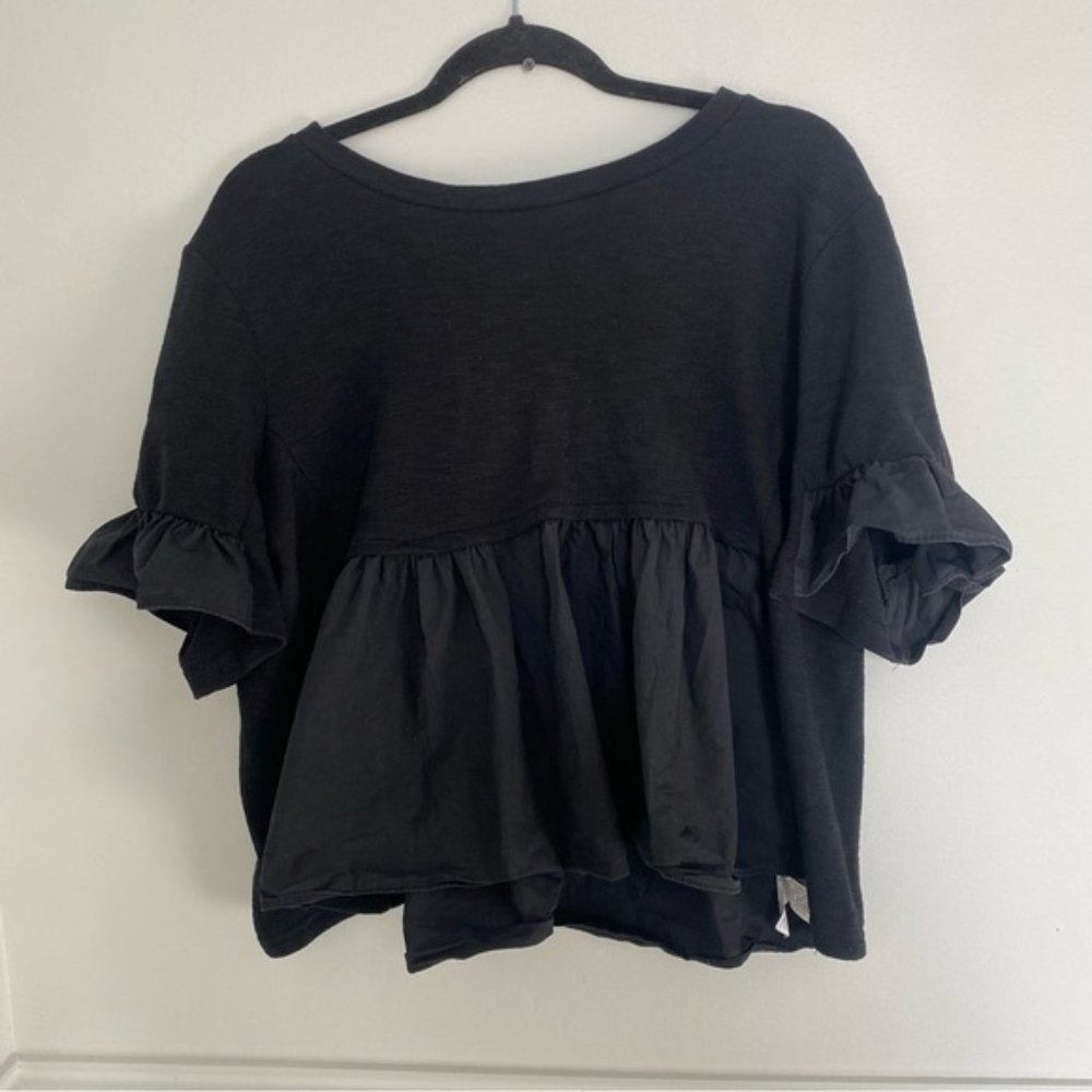Madewell Black Turtleneck Bodysuit One Piece Sz Large